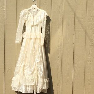 Vintage Jessica McClintock Cream wedding dress